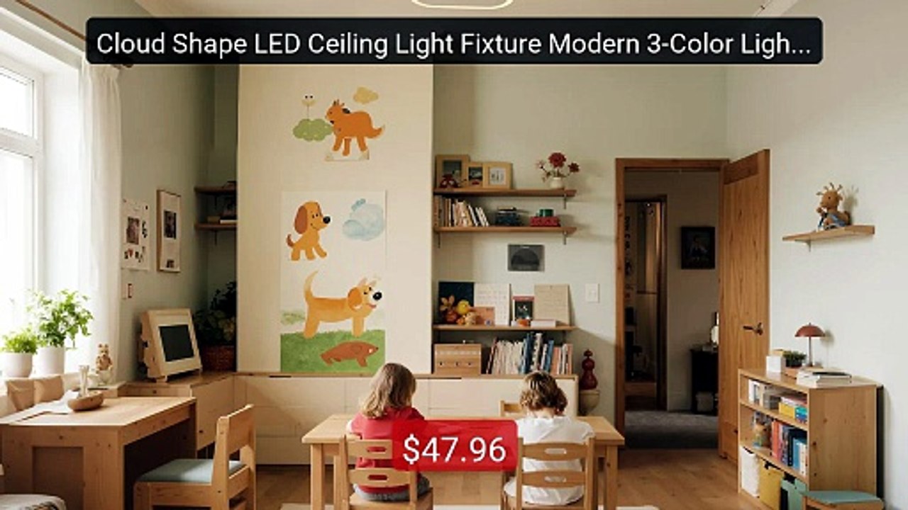 Cloud Shape LED Ceiling Light Fixture Modern 3-Color Lighting ... -- Hot Deal 2026 | Limited Offer!