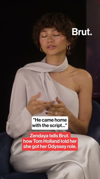 Zendaya tells Brut. how Tom Holland told her she got her Odyssey role.