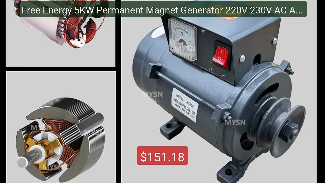 Free Energy 5KW Permanent Magnet Generator 220V 230V AC Altern... -- Hot Deal 2026 | Limited Offer!
