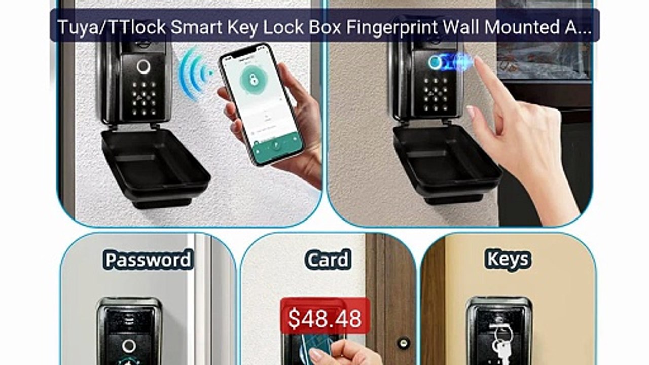 Tuya/TTlock Smart Key Lock Box Fingerprint Wall Mounted Aluminum A... -- Best Deal 2026 | Shop Now!