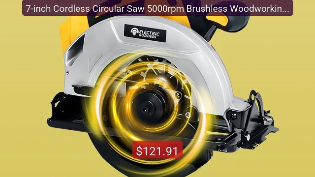 7-inch Cordless Circular Saw 5000rpm Brushless Woodworking Saw... Best Buy 2026 | Great Quality!
