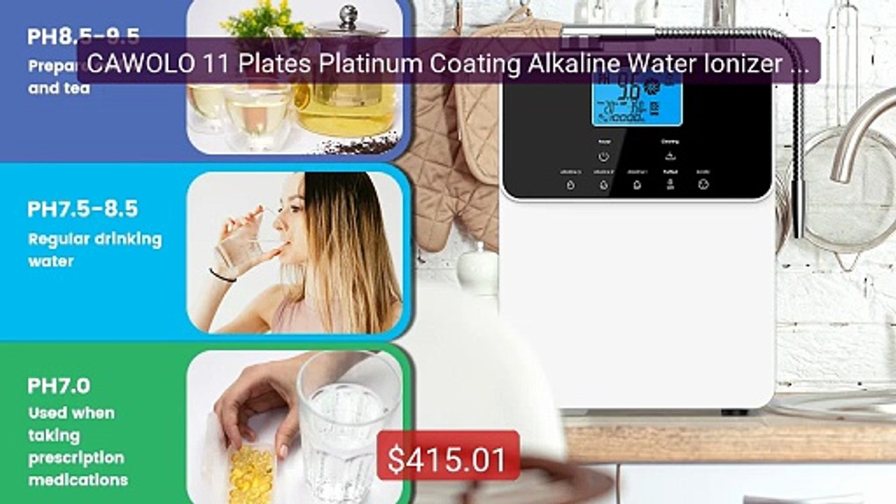 CAWOLO 11 Plates Platinum Coating Alkaline Water Ionizer Machi... -- Best Buy 2026 | Great Quality!