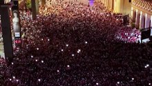 🇪🇸🤩 Cette vidéo prise par drone montrant les supporters espagnols à Saragosse célébrant leur victoire contre la Belgique est incroyable