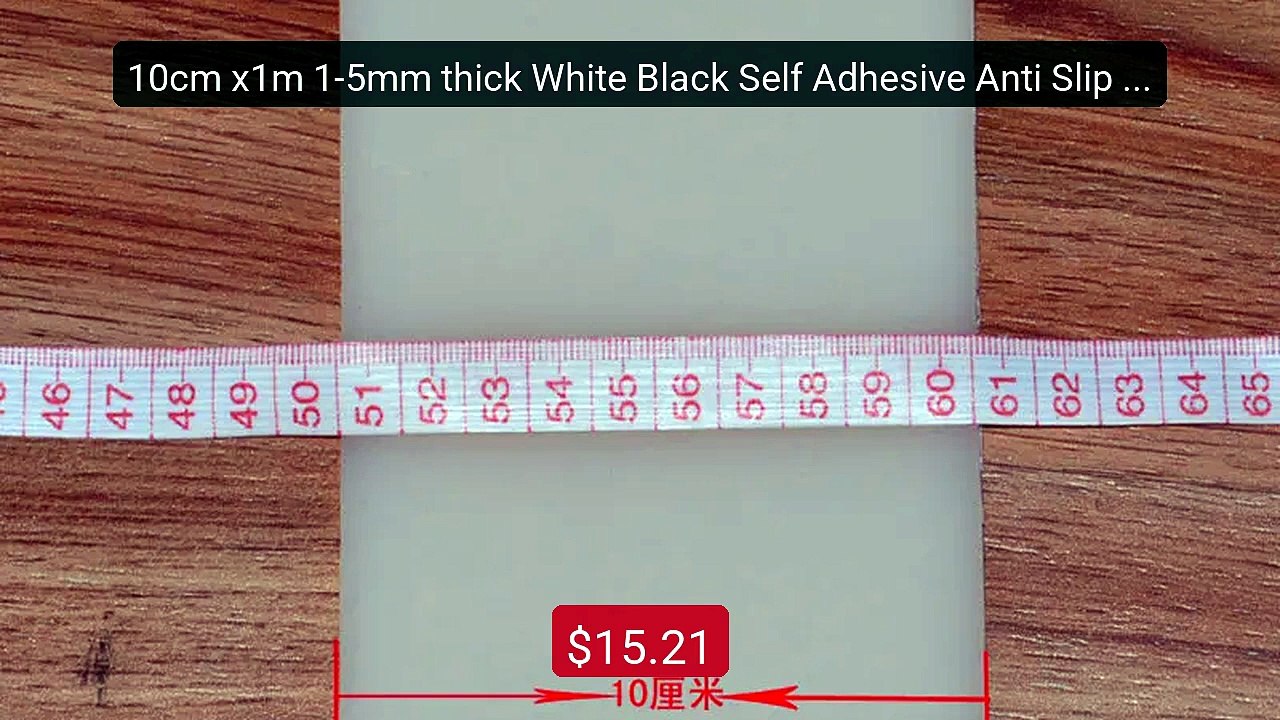 10cm x1m 1-5mm thick White Black Self Adhesive Anti Slip Silic... -- Best Buy 2026 | Great Quality!