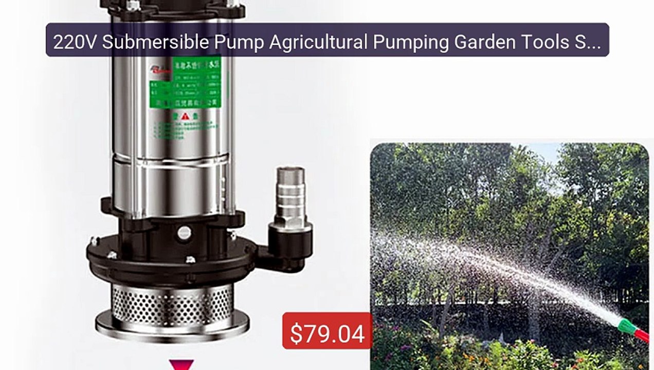 220V Submersible Pump Agricultural Pumping Garden Tools Sta... -- Top Pick 2026 | Unbeatable Price!