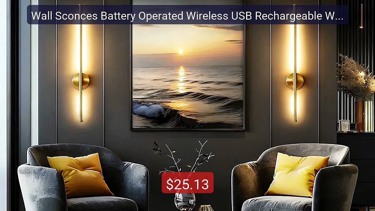 Wall Sconces Battery Operated Wireless USB Rechargeable Wall L... -- Hot Deal 2026 | Limited Offer!