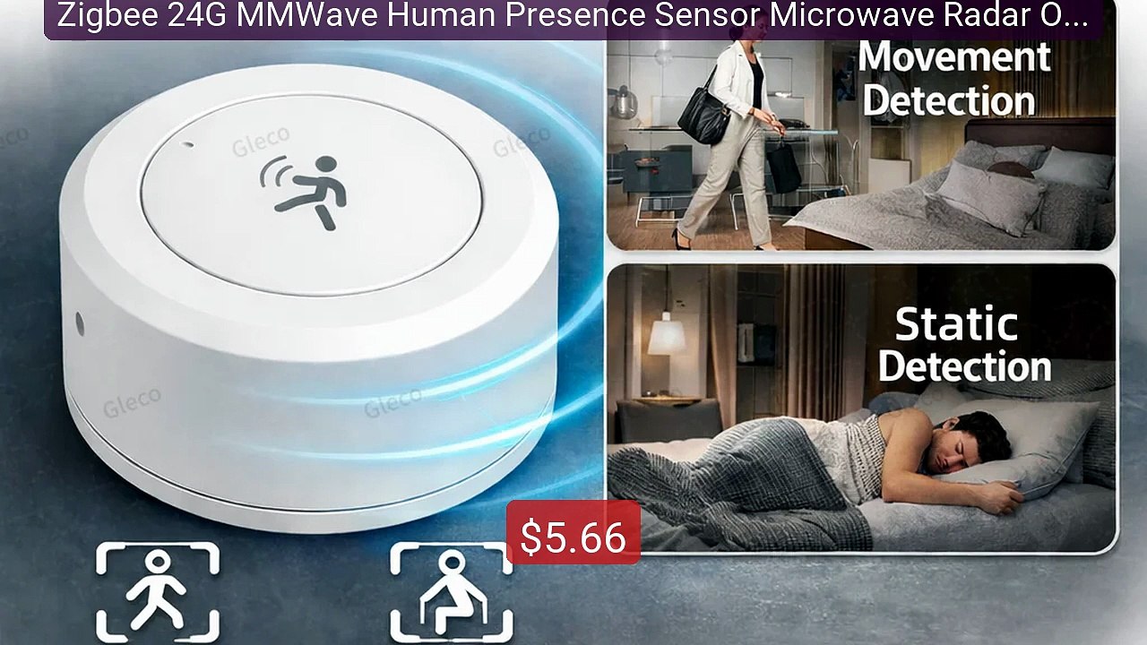 Zigbee 24G MMWave Human Presence Sensor Microwave Radar Occ... -- Top Pick 2026 | Unbeatable Price!