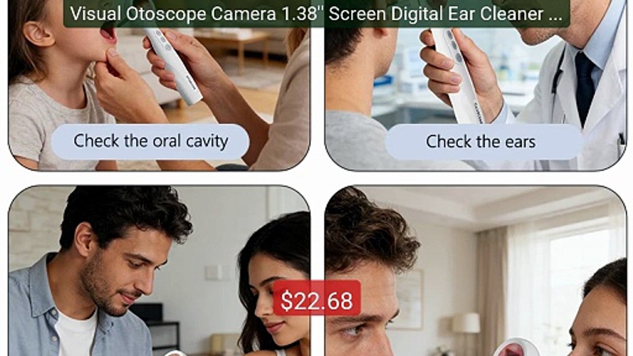 Visual Otoscope Camera 1.38'' Screen Digital Ear Cleaner HD10... -- Amazing Value 2026 | Must Have!