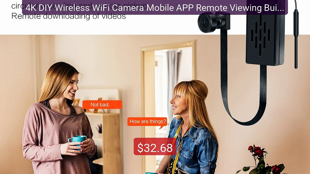 4K DIY Wireless WiFi Camera Mobile APP Remote Viewing Built-in Bat... -- Best Deal 2026 | Shop Now!