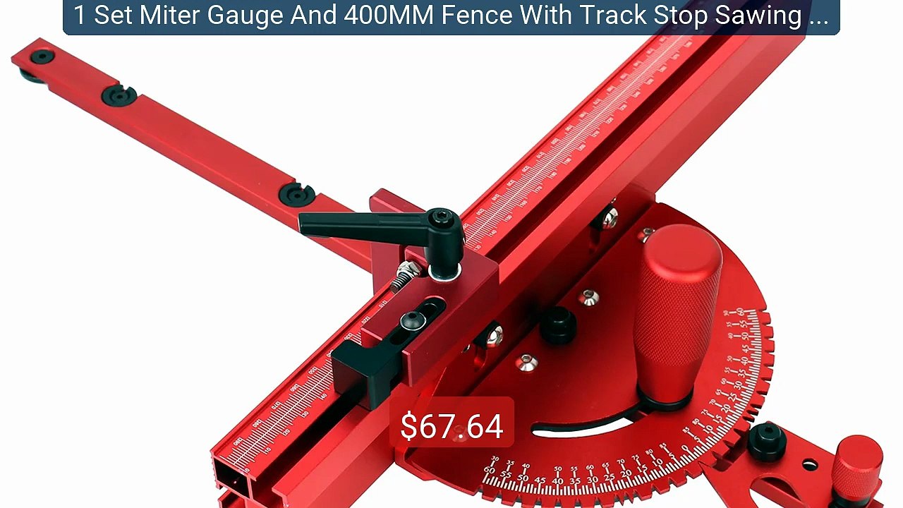 1 Set Miter Gauge And 400MM Fence With Track Stop Sawing Assem... -- Best Buy 2026 | Great Quality!