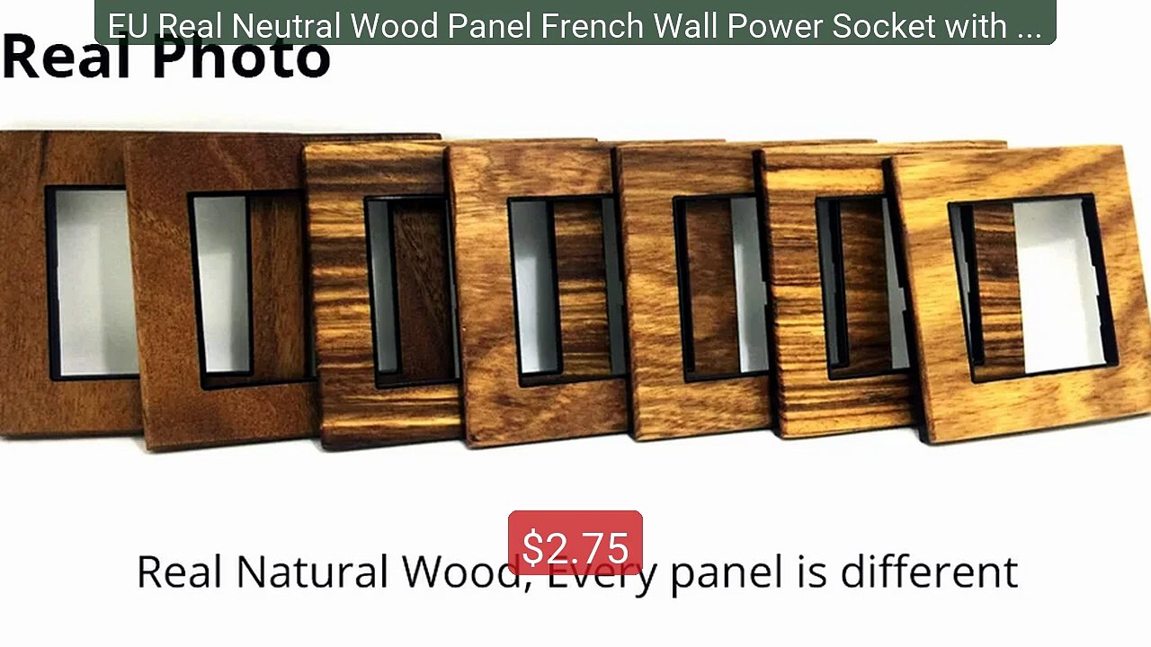 EU Real Neutral Wood Panel French Wall Power Socket with Type ... -- Hot Deal 2026 | Limited Offer!