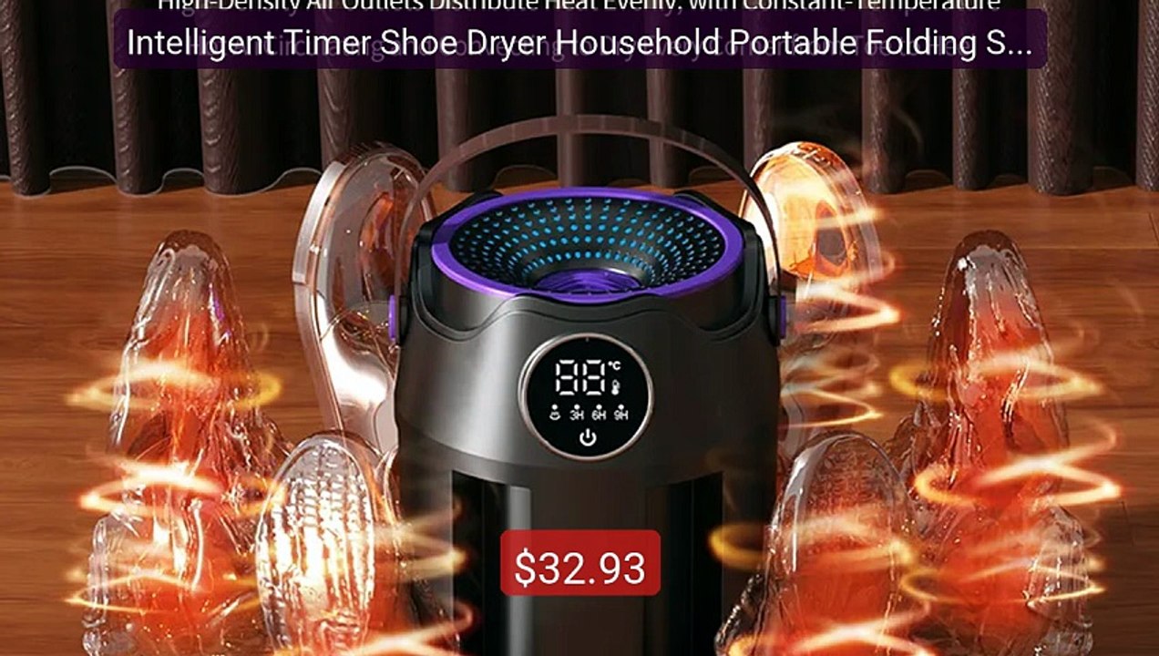 Intelligent Timer Shoe Dryer Household Portable Folding Six Ar... -- Hot Deal 2026 | Limited Offer!