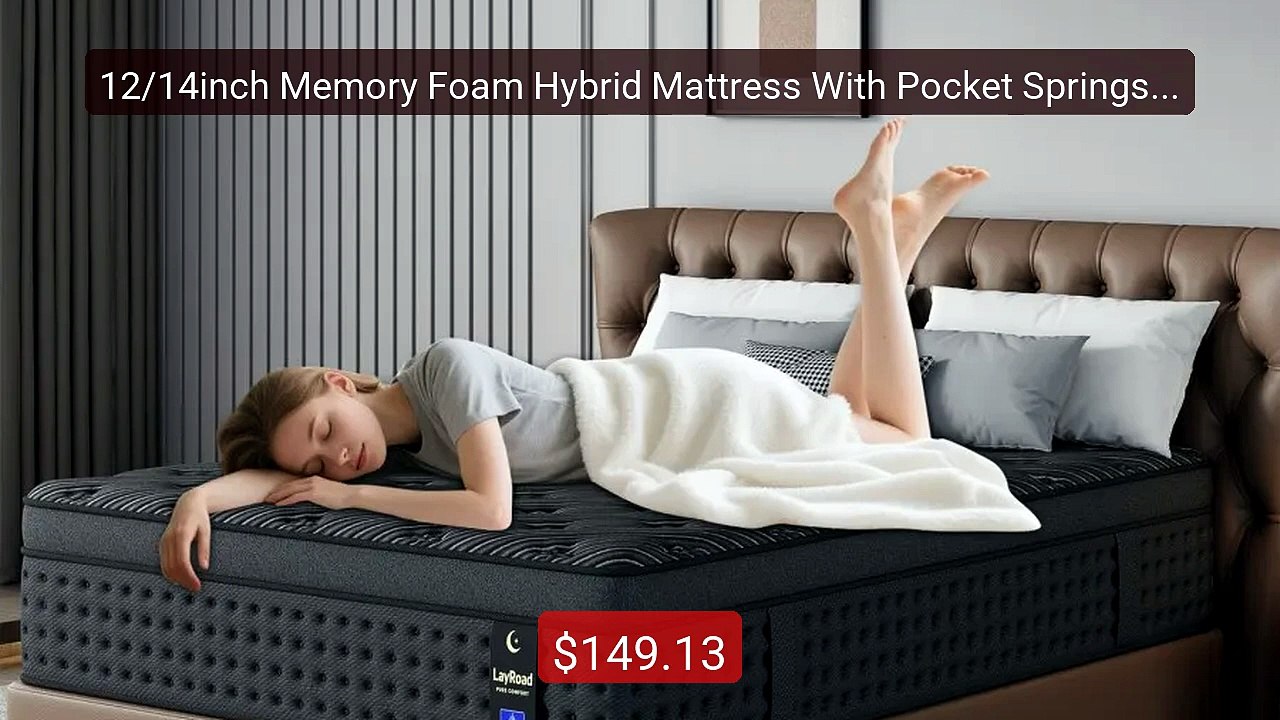 12/14inch Memory Foam Hybrid Mattress With Pocket Springs, Twi... -- Best Buy 2026 | Great Quality!
