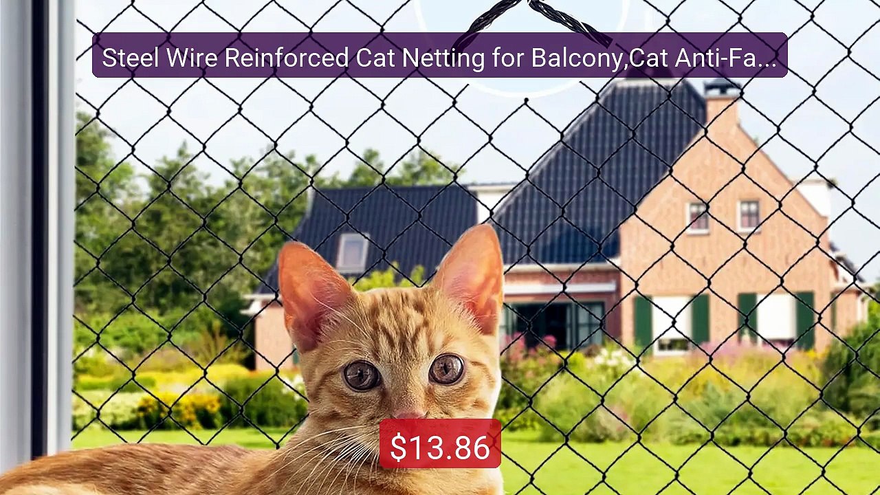 Steel Wire Reinforced Cat Netting for Balcony,Cat Anti-Fall Net,Ga... -- Best Deal 2026 | Shop Now!