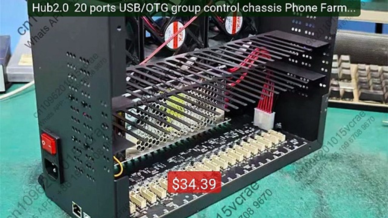 Hub2.0  20 ports USB/OTG group control chassis Phone Farm devi... -- Best Buy 2026 | Great Quality!