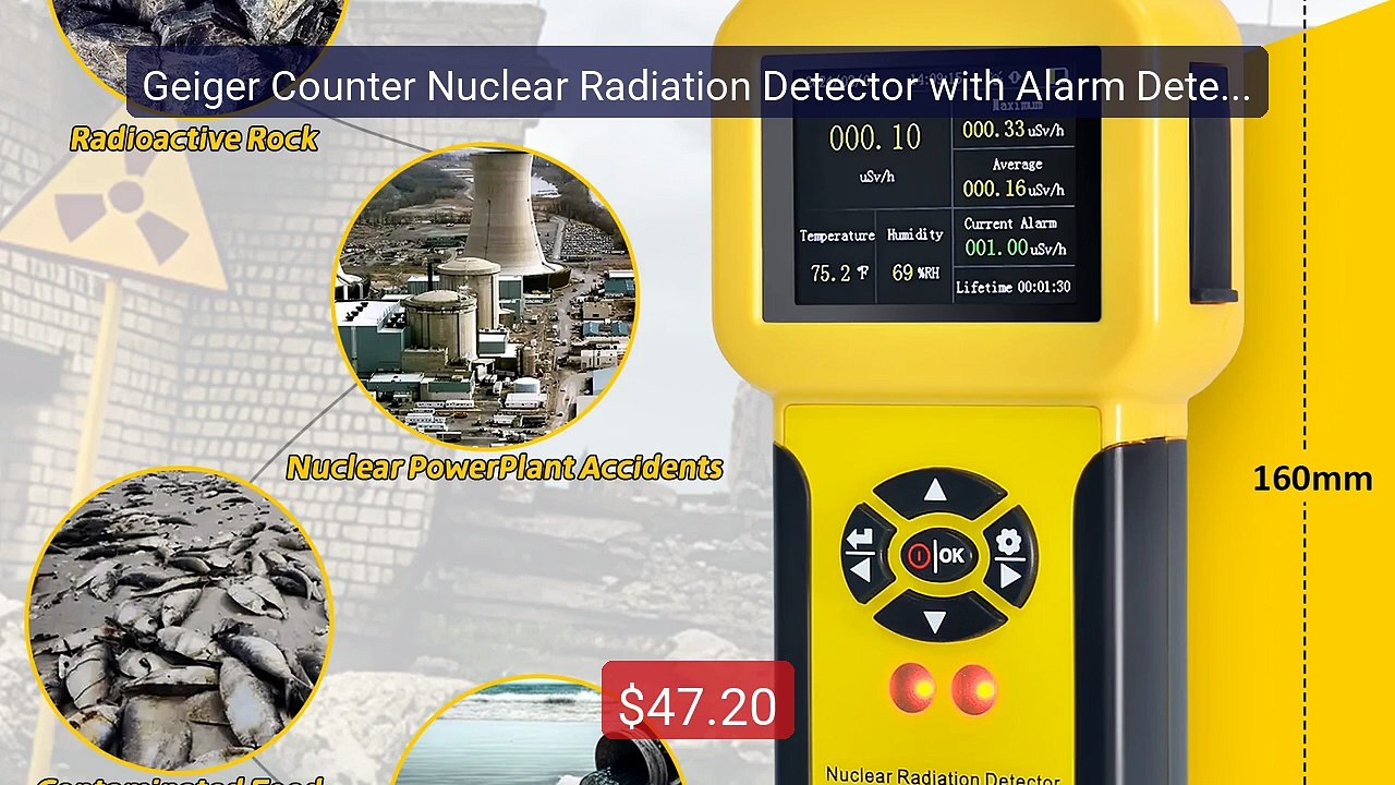 Geiger Counter Nuclear Radiation Detector with Alarm Detects ... -- Amazing Value 2026 | Must Have!