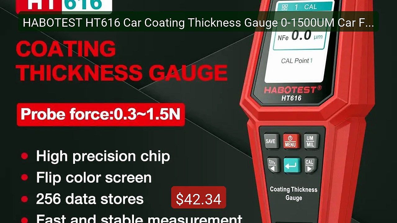 HABOTEST HT616 Car Coating Thickness Gauge 0-1500UM Car Film Paint... -- Best Deal 2026 | Shop Now!