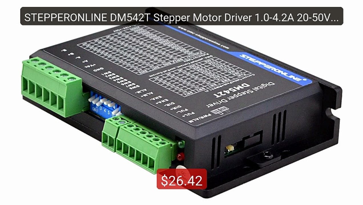 STEPPERONLINE DM542T Stepper Motor Driver 1.0-4.2A 20-50VDC 2-... -- Best Buy 2026 | Great Quality!