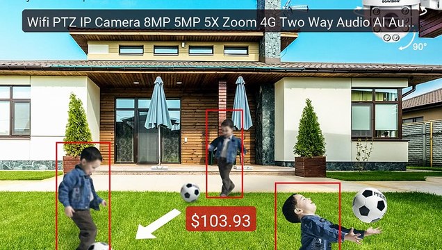 Wifi PTZ IP Camera 8MP 5MP 5X Zoom 4G Two Way Audio AI Auto T... Amazing Value 2026 | Must Have!
