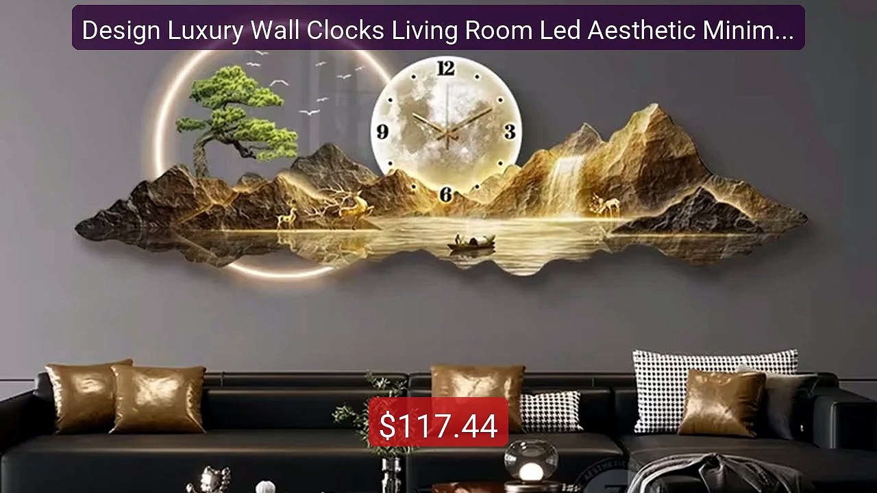 Design Luxury Wall Clocks Living Room Led Aesthetic Minimal... -- Top Pick 2026 | Unbeatable Price!