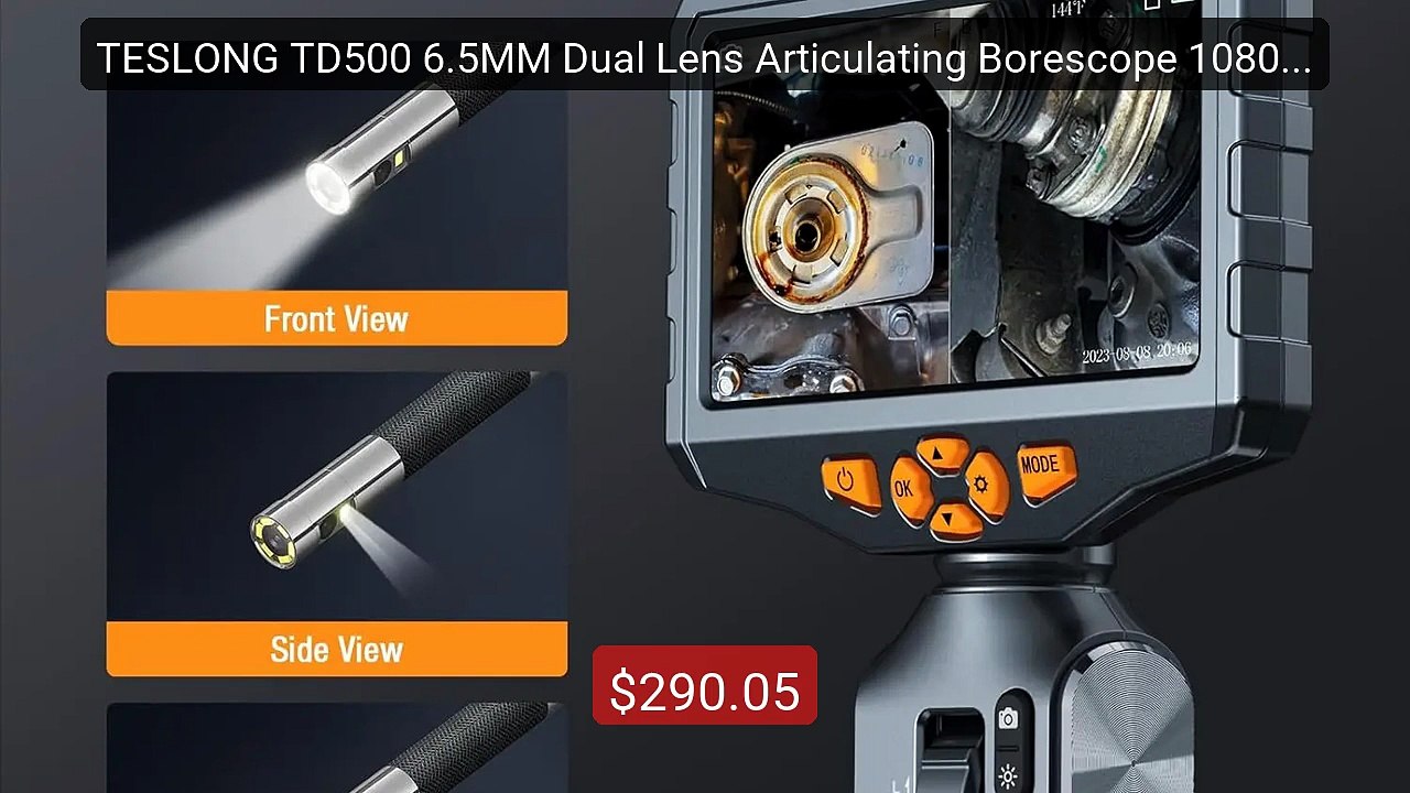 TESLONG TD500 6.5MM Dual Lens Articulating Borescope 1080P 5 I... -- Hot Deal 2026 | Limited Offer!