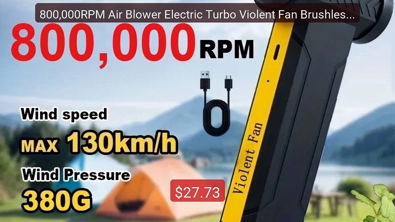 800,000RPM Air Blower Electric Turbo Violent Fan Brushless ... -- Top Pick 2026 | Unbeatable Price!