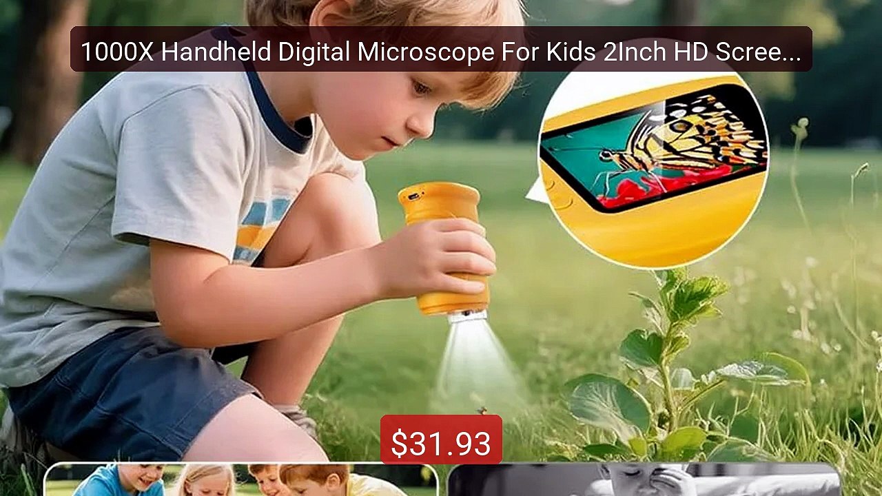 1000X Handheld Digital Microscope For Kids 2Inch HD Screen Childre... -- Best Deal 2026 | Shop Now!