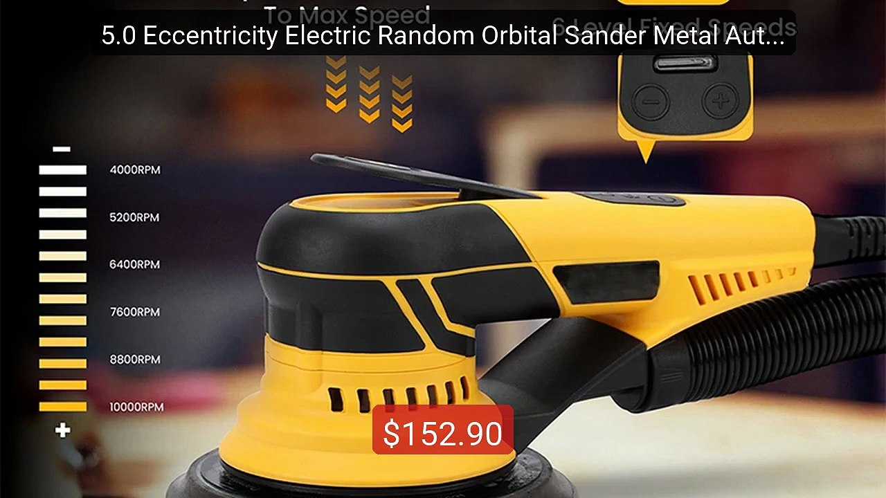 5.0 Eccentricity Electric Random Orbital Sander Metal Auto ... -- Top Pick 2026 | Unbeatable Price!