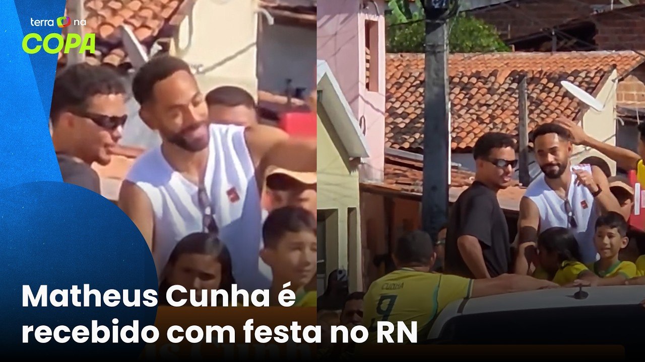 Matheus Cunha é recebido com festa em Baía Formosa após Copa do Mundo
