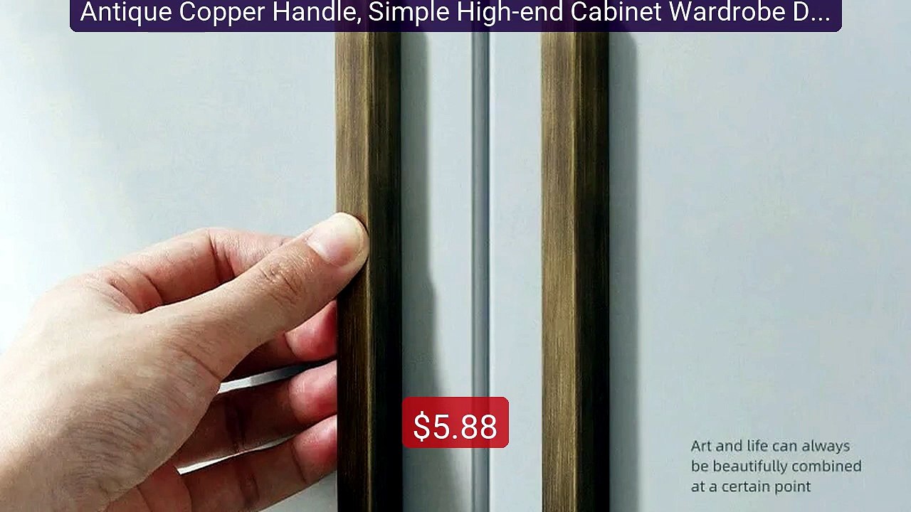 Antique Copper Handle, Simple High-end Cabinet Wardrobe Door Handle... -- Top Rated 2026 | Buy Now!