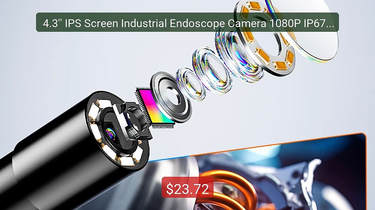  4.3'' IPS Screen Industrial Endoscope Camera 1080P IP67 Wate... -- Best Buy 2026 | Great Quality!