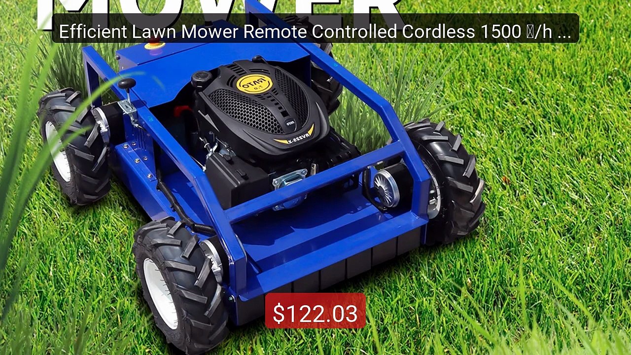 Efficient Lawn Mower Remote Controlled Cordless 1500 ㎡/h 500M... -- Amazing Value 2026 | Must Have!