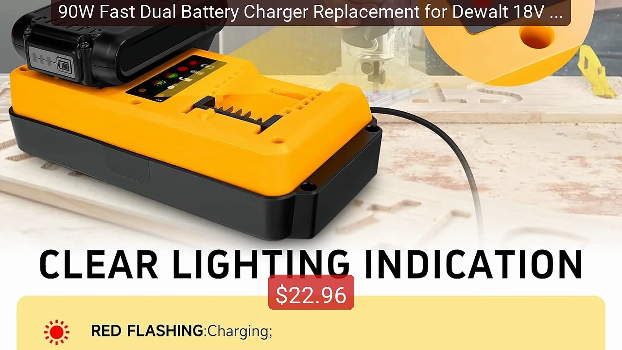 90W Fast Dual Battery Charger Replacement for Dewalt 18V 20V L... -- Hot Deal 2026 | Limited Offer!