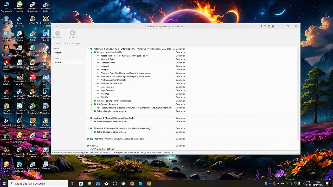 Windows 10 IoT LTSC  - 1º Teste com a ISO Atualizada para UEFI CA2023 - Vídeo 2. Correção no Video 3