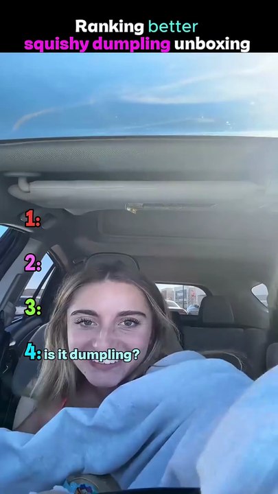 Ranking best squishy dumpling unboxings reaction