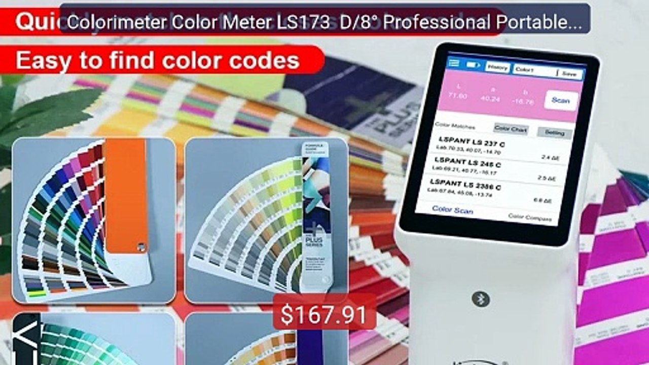Colorimeter Color Meter LS173  D/8° Professional Portable Hand... -- Hot Deal 2026 | Limited Offer!