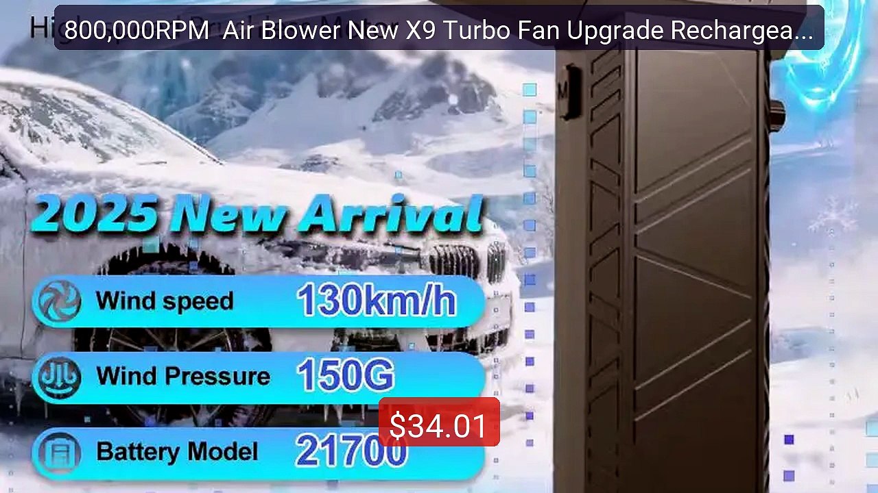 800,000RPM  Air Blower New X9 Turbo Fan Upgrade Rechargeable B... -- Hot Deal 2026 | Limited Offer!
