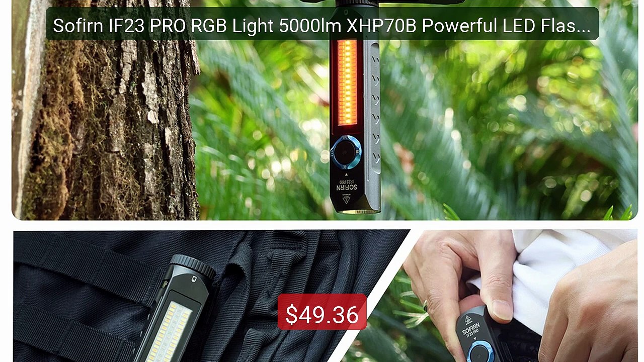 Sofirn IF23 PRO RGB Light 5000lm XHP70B Powerful LED Flashligh... -- Best Buy 2026 | Great Quality!
