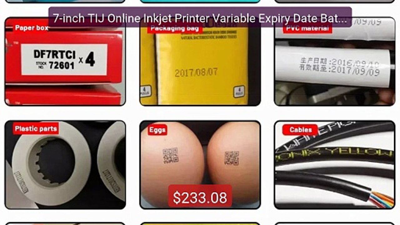 7-inch TIJ Online Inkjet Printer Variable Expiry Date Batch Code Q... -- Best Deal 2026 | Shop Now!