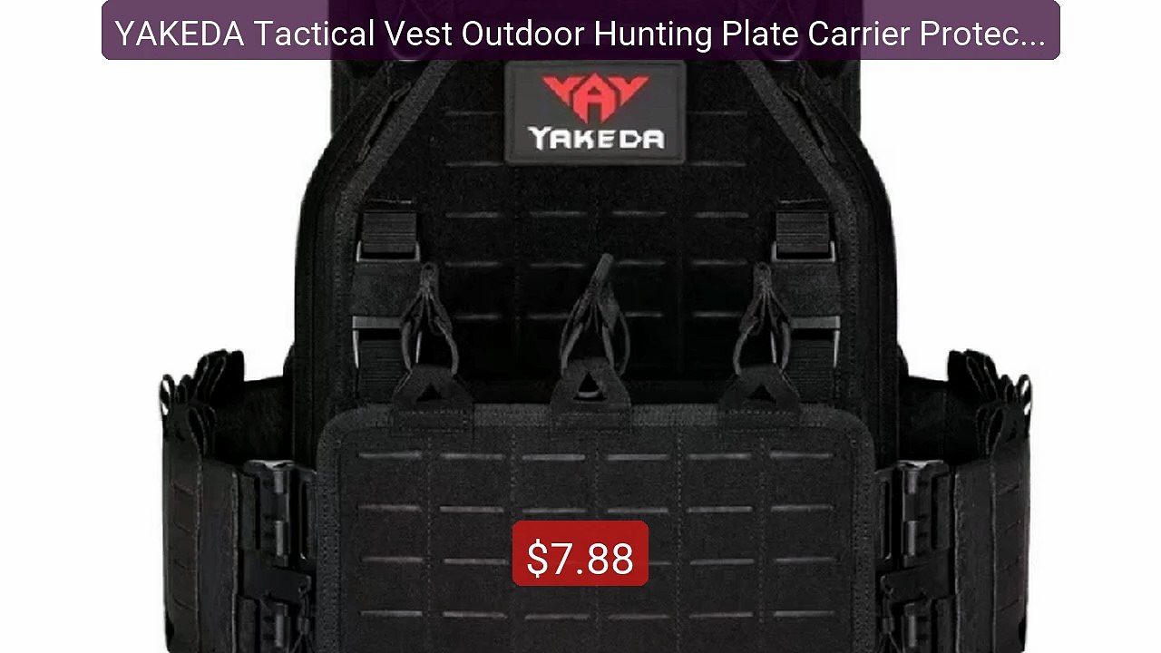 YAKEDA Tactical Vest Outdoor Hunting Plate Carrier Protective... -- Amazing Value 2026 | Must Have!