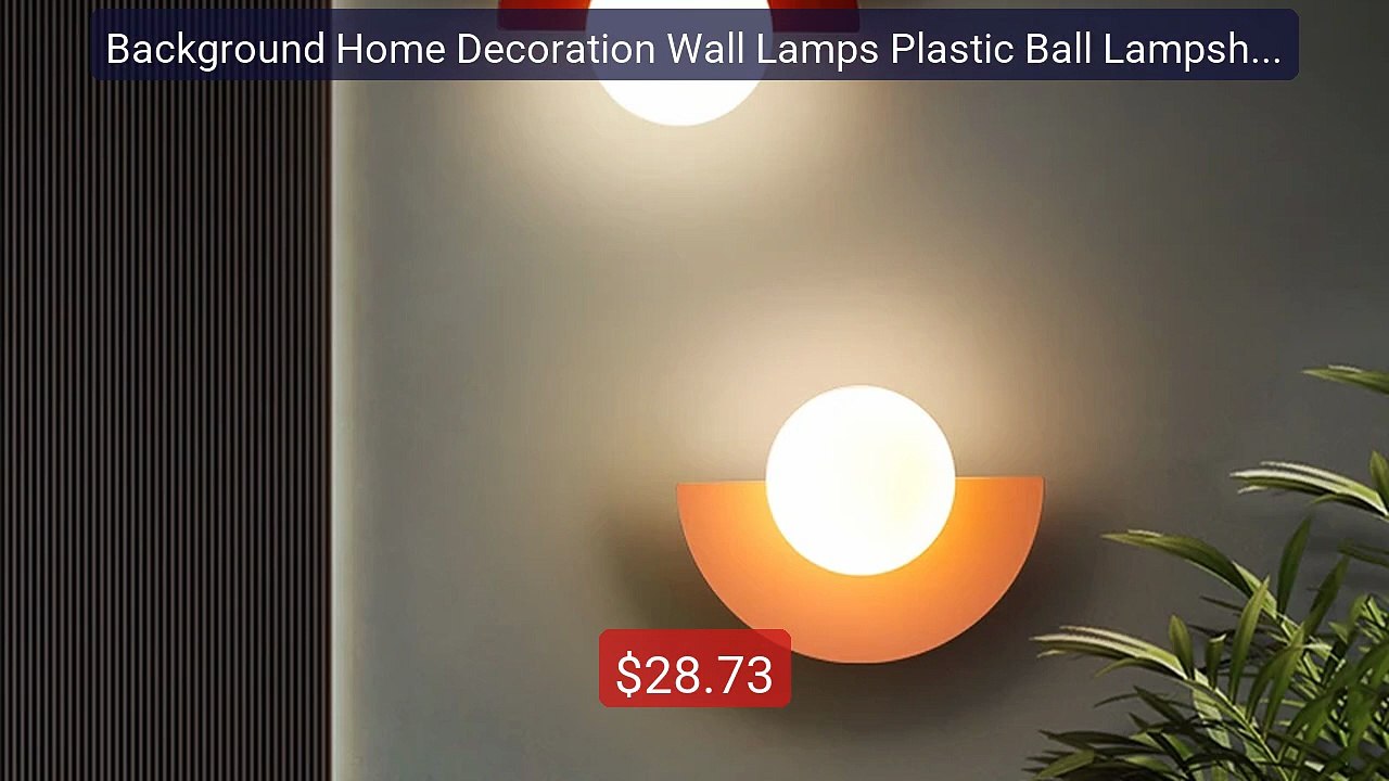 Background Home Decoration Wall Lamps Plastic Ball Lampshad... -- Top Pick 2026 | Unbeatable Price!