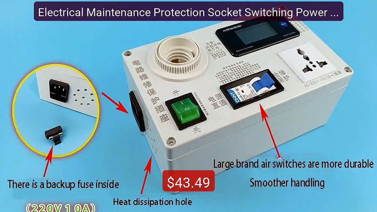 Electrical Maintenance Protection Socket Switch...