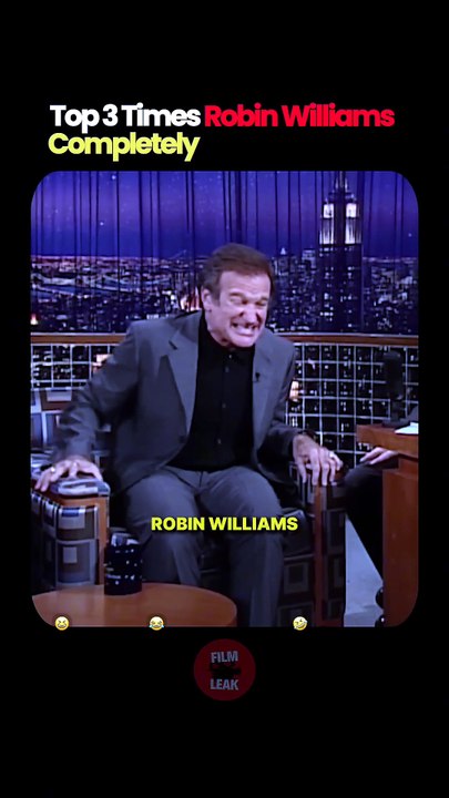 Times When Robin Williams Completely Breaks The Host #shorts