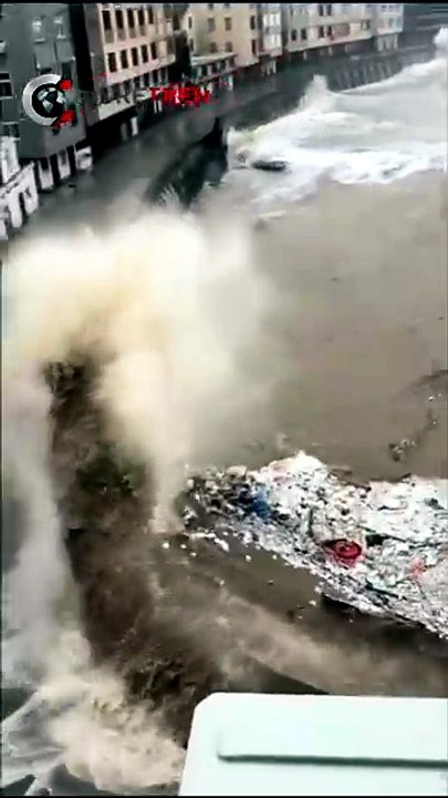 The ocean turned into a monster.