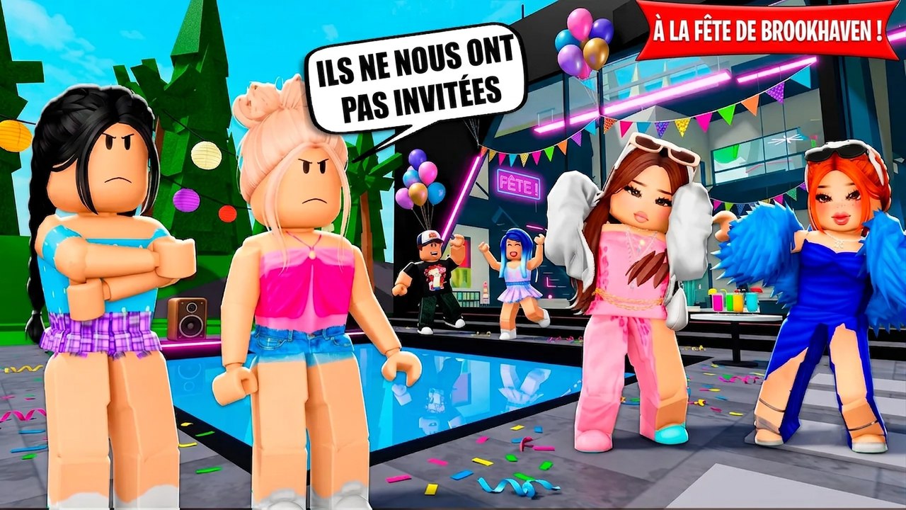 Elles n'ont pas été invitées à la fête de leur meilleure amie ! | Histoires Brookhaven RP | Roblox