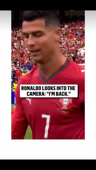 I'm back Cristiano Ronaldo😂