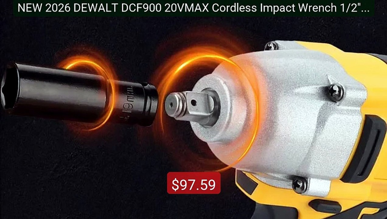 NEW 2026 DEWALT DCF900 20VMAX Cordless Impact Wrench 1/2"Hog ... -- Amazing Value 2026 | Must Have!