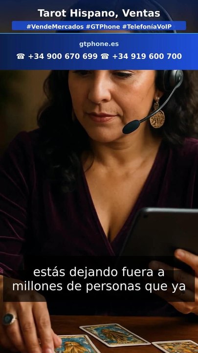 Centralita tarot: vende más a clientes hispanos (en 1 minuto)