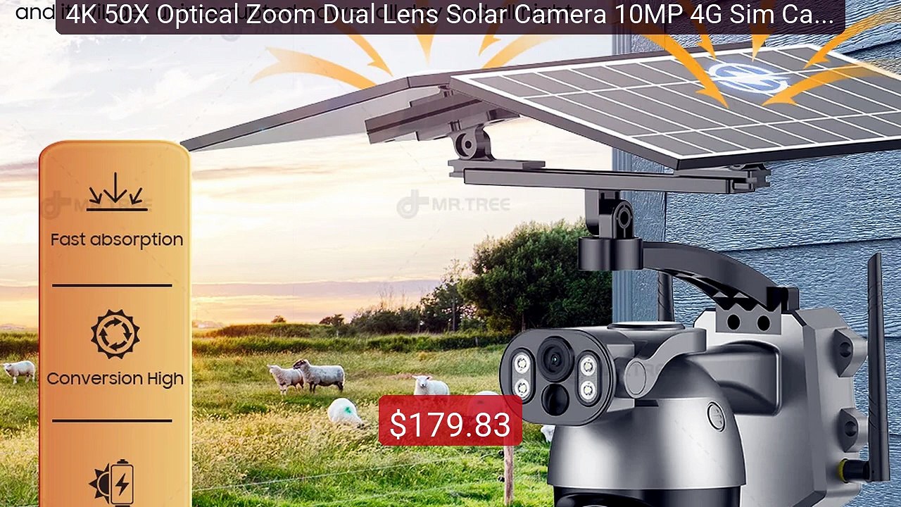 4K 50X Optical Zoom Dual Lens Solar Camera 10MP 4G Sim Card PTZ Su... -- Best Deal 2026 | Shop Now!