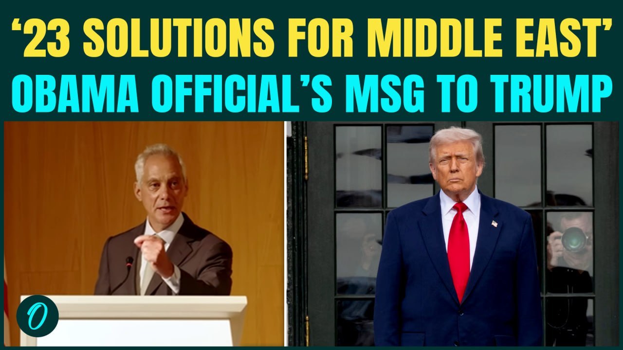 Obama Official Rahm Emanuel PITCHES "23 State Solution" for Middle East Peace; Trump Team Fires BACK
